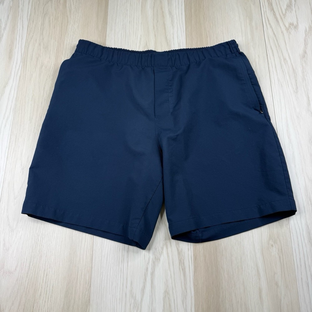 Lululemon New Venture Shorts Navy Blue Repellant 7" Inseam Athletic Men Size XL